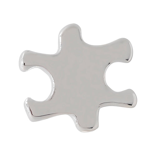 10 Pack Small Silver Autism Awareness Puzzle Lapel Pins