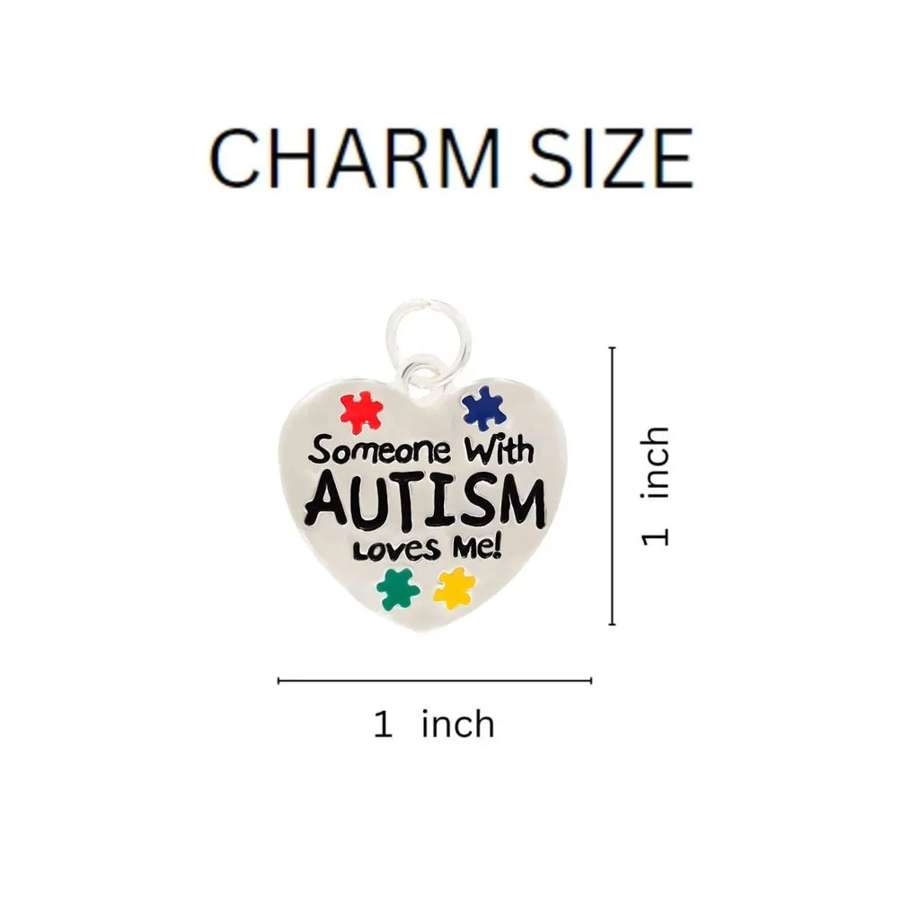 Someone Loves Me Autism Leather Cord Bracelets